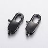 304 Stainless Steel Lobster Claw Clasps X-STAS-F148-16x8-08B-1