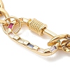304 Stainless Steel Cuban Link Chains Bracelets BJEW-JB13530-3