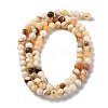 Natural Yellow Jade Beads Strands G-F591-17-4MM-3