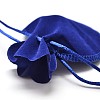 Velvet Bags Drawstring Jewelry Pouches TP-O002-A-M-3