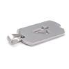 Non-Tarnish 304 Stainless Steel Pendants STAS-O127-B04-3