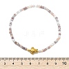 AB Color Plated Glass & 304 Stainless Steel Beaded Stretch Bracelets for Women BJEW-JB13923-3