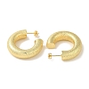 Rack Plating Texture Brass Stud Earrings EJEW-P272-04A-G-2