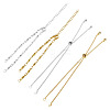 2 Sets 2 Styles 304 Stainless Steel Bar Link Chain Bracelet Making AJEW-TA0001-77-2