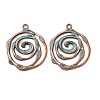 Tibetan Style Alloy Pendants FIND-B055-02M-1