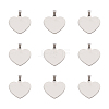 201 Stainless Steel Stamping Blank Tag Pendants STAS-TA0004-03-1