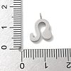 304 Stainless Steel Micro Pave Cubic Zirconia Charms STAS-Z107-09P-09-3