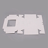 Rectangle with Marble Pattern Cardboard Fold Gift Box CON-WH0257-39-2