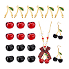 DIY Cherry Pendant Jewelry Kits DIY-PH0029-91-6