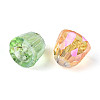 Electroplate Transparent Glass Beads Strands EGLA-N025-05B-A01-3