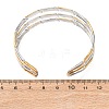 304 Stainless Steel Multi-layered Cuff Bangles for Women BJEW-G780-02GP-5