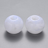 Acrylic Large Hole Beads OACR-R074-04F-1