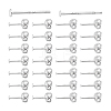 925 Sterling Silver Flat Pad Stud Earring Findings STER-PH0002-76-6