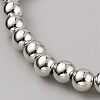 CCB Plastic Round Beaded Strech Bracelet BJEW-WH0023-03C-P-2