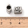 Oval with Constellation 304 Stainless Steel Beads STAS-E215-05AS-03-3