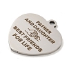 Non-Tarnish 201 Stainless Steel Pendants STAS-L079-25P-01-2