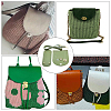 1 Set Handmade PU Leather Crochet Shoulder Bag Accessories Kits PURS-CL0001-37A-5