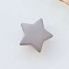 Rubberized Style Opaque Acrylic Beads MACR-WH0007-51A-1