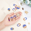 DIY Dangle Earring Making Kits RESI-OC0001-12-3