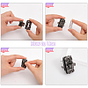 CHGCRAFT 4 Sets 4 Colors Alloy Bag Twist Lock Clasps FIND-CA0007-10-4