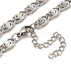 304 Stainless Steel Lumachina Chain Necklaces NJEW-C060-01C-P-2