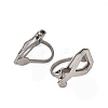 316 Surgical Stainless Steel Clip-on Earring Findings X-STAS-P397-02P-2