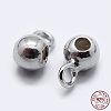 Anti-Tarnish Rhodium Plated 925 Sterling Silver Tube Bails LS-STER-K167-047B-P-3