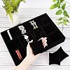 Velours Wooden Bracelet/Bangle/Watch Displays BDIS-WH0003-01-4