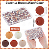 500Pcs Rubberized Style Imitated Silicone Acrylic Beads MACR-SP0001-07D-2