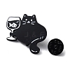 Cartoon Style with Fish Goblet Cat Enamel Pins JEWB-Q041-01C-3