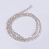 Electroplate Glass Beads Strands GLAA-F076-FR09-2