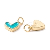 Rack Plating Brass Enamel Charms KK-D073-27G-04-3