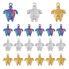 DICOSMETIC 18Pcs 3 Colors 201 Stainless Steel Pendants STAS-DC0013-70-1