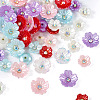 96Pcs 12 Styles Opaque Resin Pave Rhinestone Cabochons RESI-TA0002-33-3