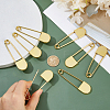 Alloy Safety Pin Brooches JEWB-WH0001-77G-3