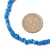 Dyed Natural Freshwater Shell Nuggets Beaded Necklaces NJEW-JN05580-03-4