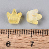 Frosted Transparent Acrylic Beads FACR-T009-01F-4