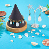 30Pcs 4 Styles Natural White Shell Pendants FIND-TA0004-96-7