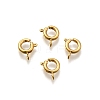 Eco-friendly Brass Spring Ring Clasps KK-D082-01F-G-1