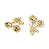Brass Micro Pave Cubic Zirconia Pendants KK-I358-061G-B-2