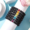 7Pcs Chakra Gemstone Stretch Bracelets Sets BJEW-JB11023-3