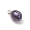 Dyed Natural Cultured Freshwater Pearl Pendants PALLOY-TA00244-4