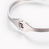 304 Stainless Steel Bangles BJEW-G605-01P-4