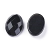 Natural Black Agate Cabochons G-G760-A10-2