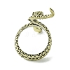 Snake Alloy Cigarette Holder Ring RJEW-K275-26AB-3