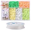 DIY Saint Patrick's Day Polymer Clay Beads Bracelet Making kit DIY-TZ0001-09-1