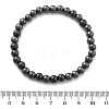 Brass Round Beaded Stretch Bracelets for Men Women BJEW-G736-01-5