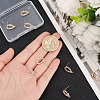 10Pcs Brass Stud Earring Findings KK-BBC0003-71-3