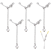 5Pcs Brass End Chains FIND-PH0028-50P-1