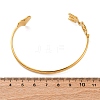 304 Stainless Steel Cuff Bangles for Women BJEW-F491-01G-03-3